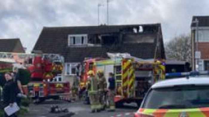 Three 'patients' found after blaze destroys house