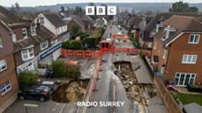 Godstone Sinkhole: I'm not worried, I'm staying put