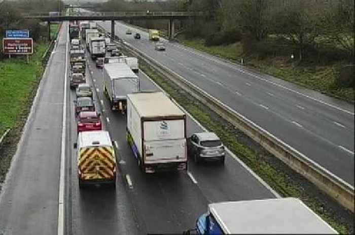 Live: M5 traffic stopped near Taunton after rush hour crash