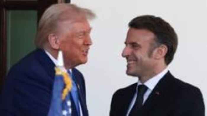 Watch: Trump greets Macron at the White House