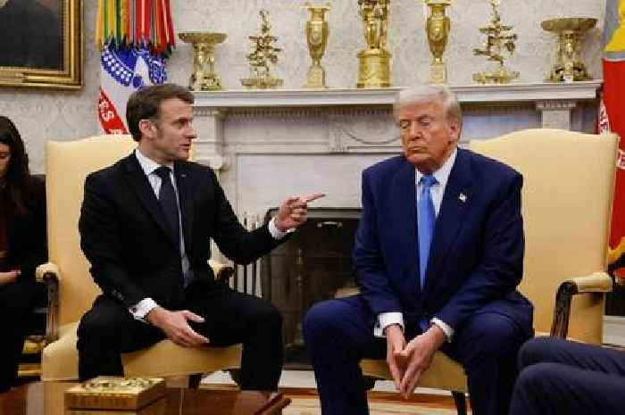 Macron shuts down Donald Trump over 'misleading' Ukraine claims in tense meeting