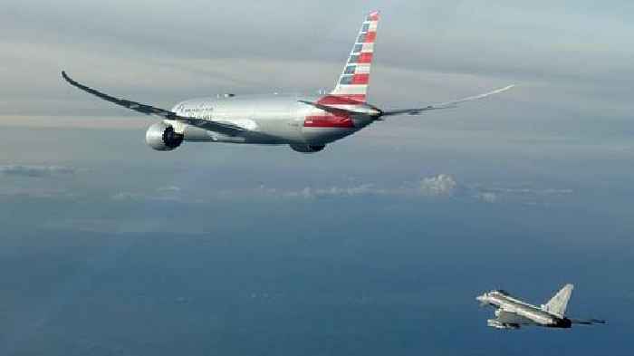 Diverted American Airlines flight escorted by Italian fighter jets after 'bomb threat'