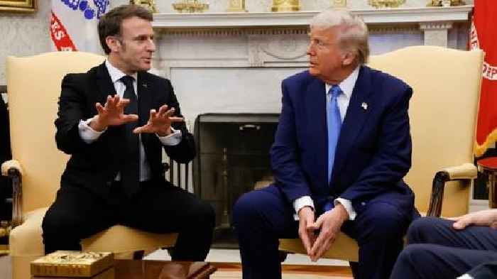 Trump hosts French leader to discuss Ukraine endgame