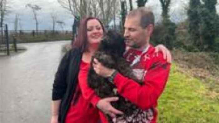 Couple reunited with missing dog after seven years