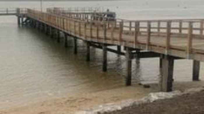 85-year-old wooden pier reopens after repairs