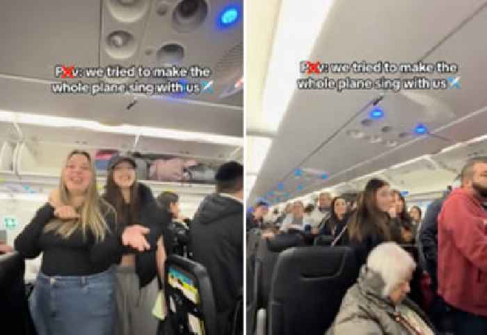 TikTokers Try to Make the Whole Plane Sing for Content