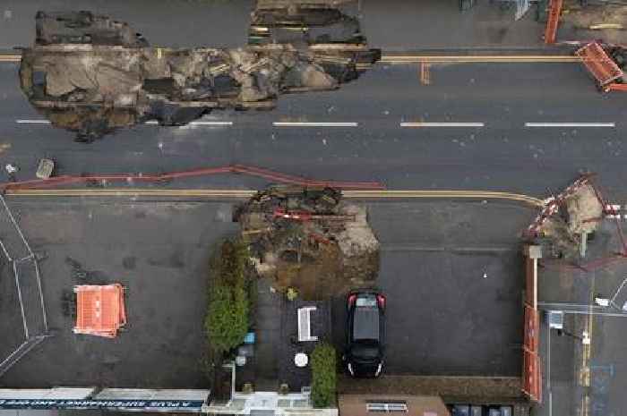 Massive Godstone sinkhole that swallowed parts of street could take a year to fix, residents told