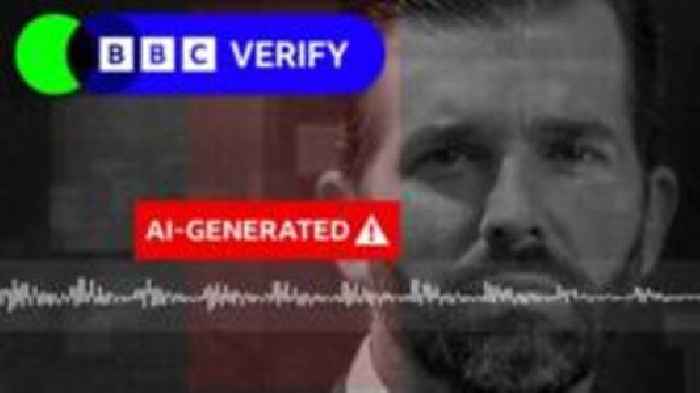 BBC Verify: Viral Donald Trump Jr audio highly likely AI fake