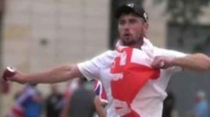 Rioter who 'brought shame on England flag' jailed