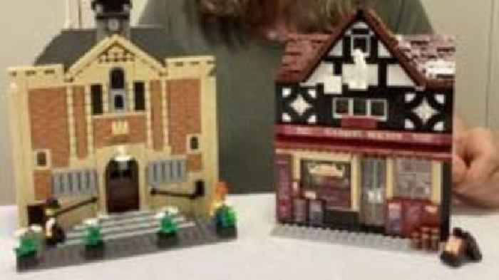 Artist recreates childhood home landmarks in Lego