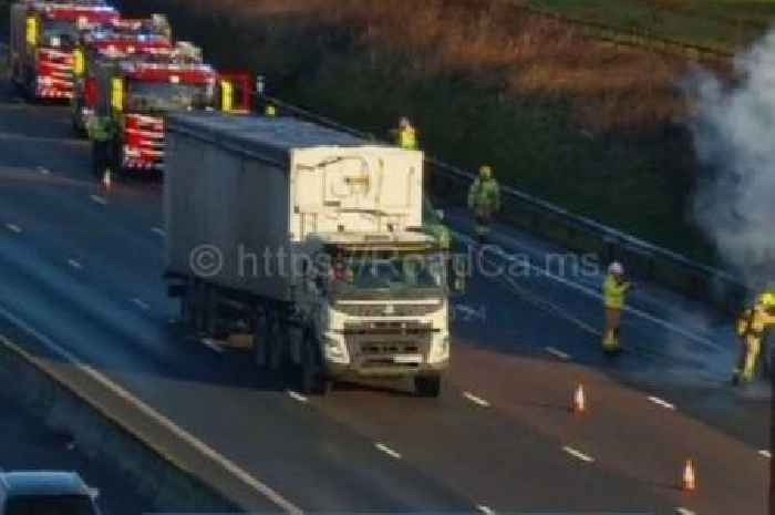 Live M6 updates as emergency services scrambled to rush-hour blaze