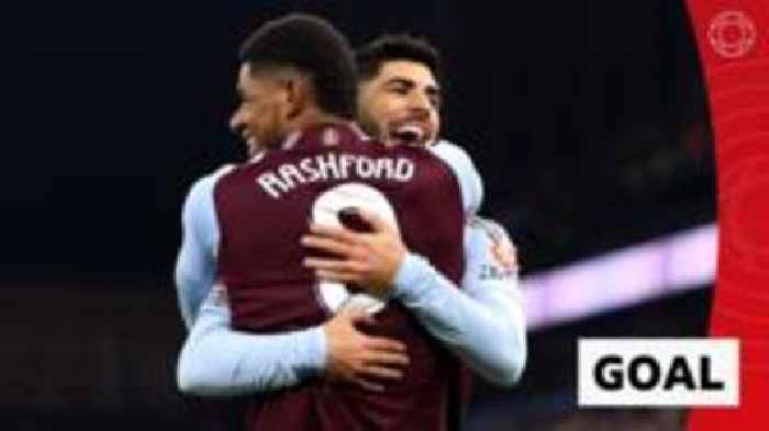 Rashford and Asensio combine to put Villa ahead