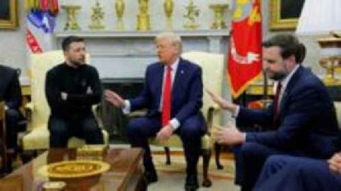 Watch in full: Angry exchange between Trump and Zelensky