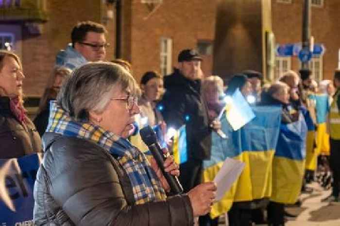 Ukrainians in Derby organise protest to mark anniversary of Russian invasion