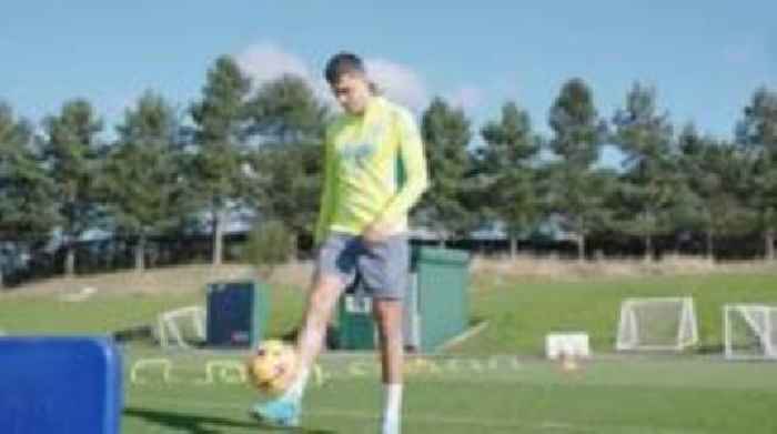 Man City's Rodri returns to individual training