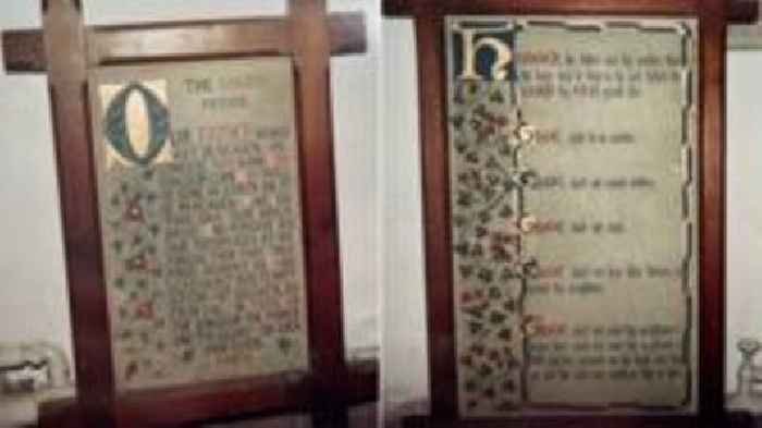 'Thou shalt not steal' painting stolen from church