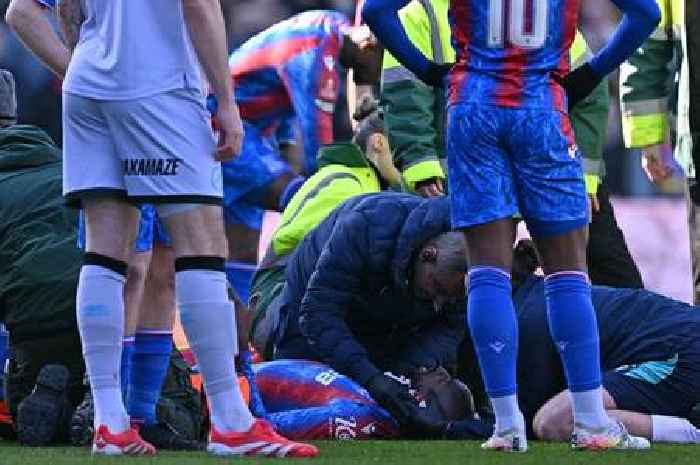 Crystal Palace star receives oxygen for sickening head injury after ‘beyond horrific’ tackle