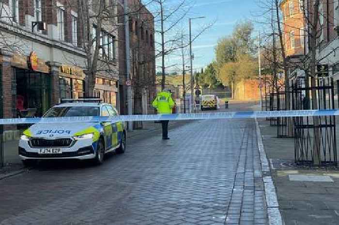 Seven photos show large police cordon near Nottingham Castle