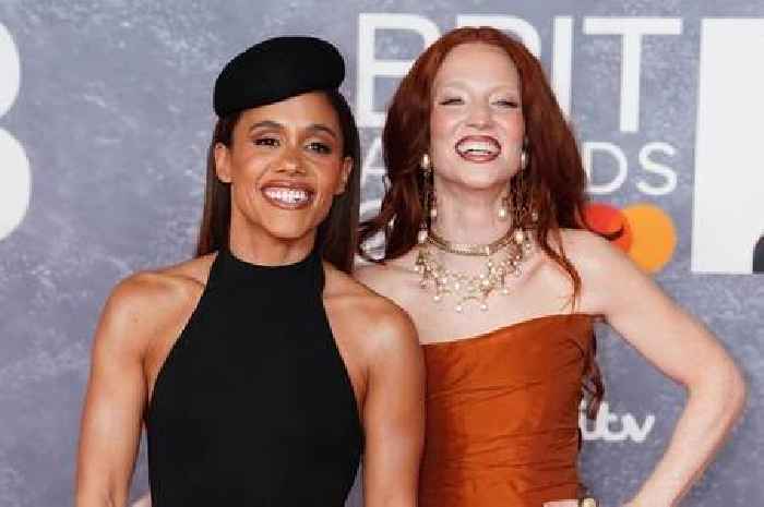 Alex Scott and Jess Glynne make rare red carpet appearance at Brit Awards