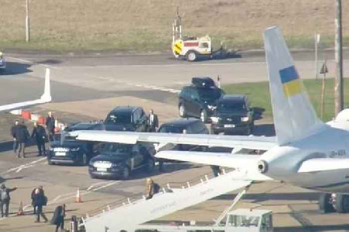 Ukraine leader Zelensky arrives in London day early to meet Starmer