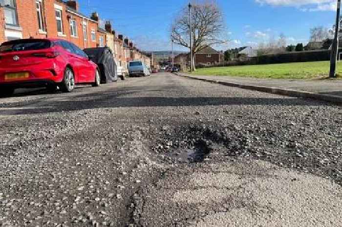 I visited the shocking 'dirt track' Derbyshire street plagued with potholes