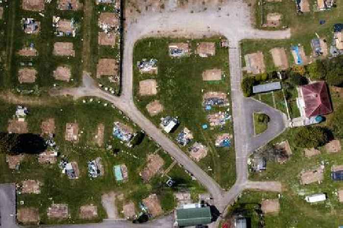 Two people seriously hurt in 'awful' caravan park fire