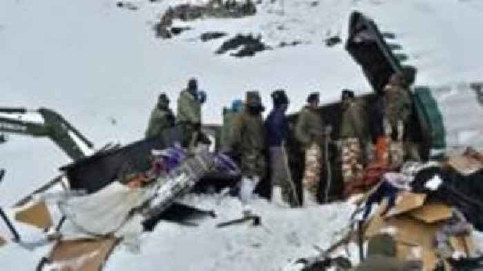 Dozens found alive in metal containers after India avalanche