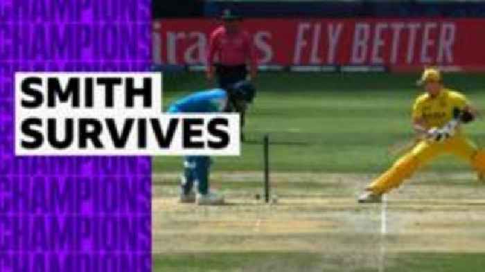 'Bosh!' - Ball hits stumps but fails to dislodge bails