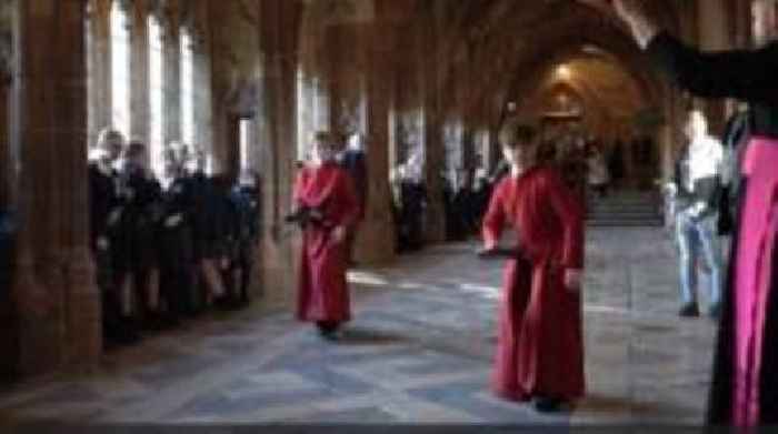 Cathedral holds traditional pancake race