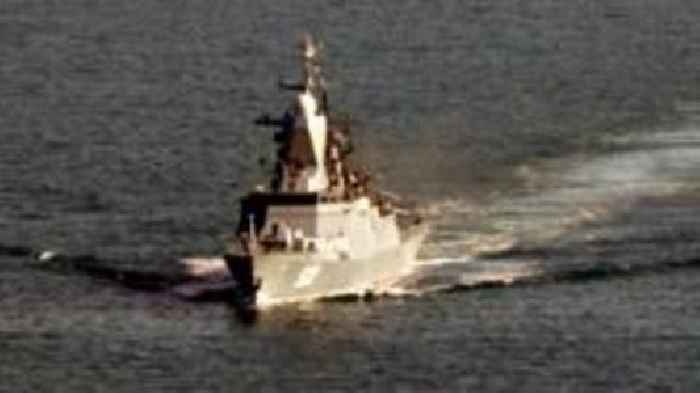 Russian warship tracked in British waters