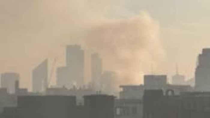 Smoke fills skyline as fire crews tackle London blaze