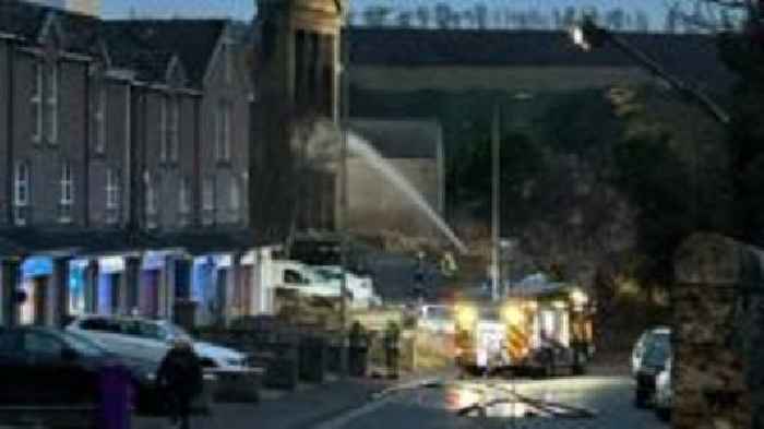 Fire crew extinguish blaze at historic church