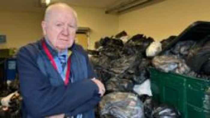 Bins pile high at home for elderly as strike looms