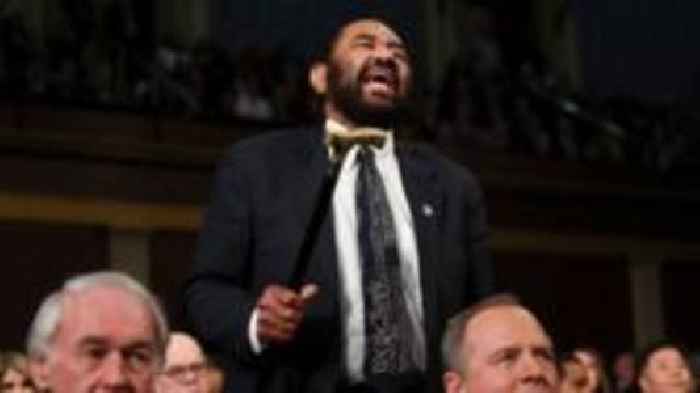 Democrat Al Green censured for disrupting Trump speech