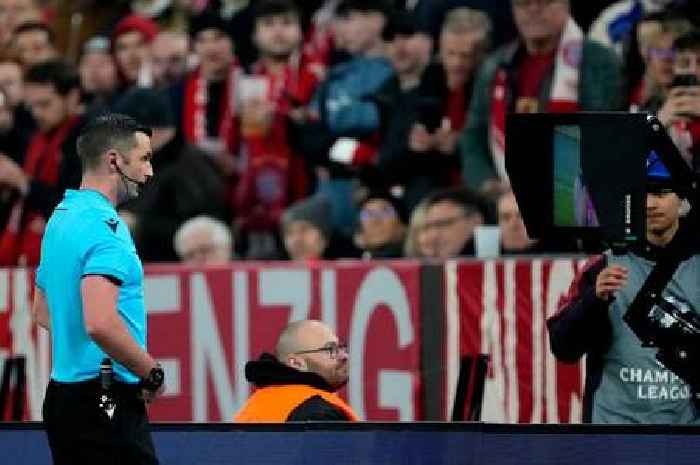 Michael Oliver sparks fresh VAR controversy as Harry Kane gesture spotted in Champions League