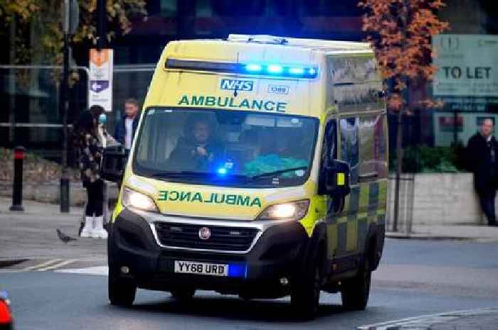 Two rushed to hospital after crash outside Devon school