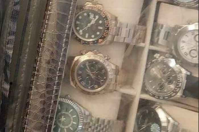 Over 240 'stolen' items including Rolex and Patek Philippe watches seized in Croydon