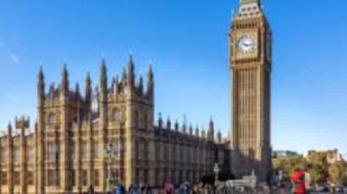 Man with Palestinian flag climbs Palace of Westminster