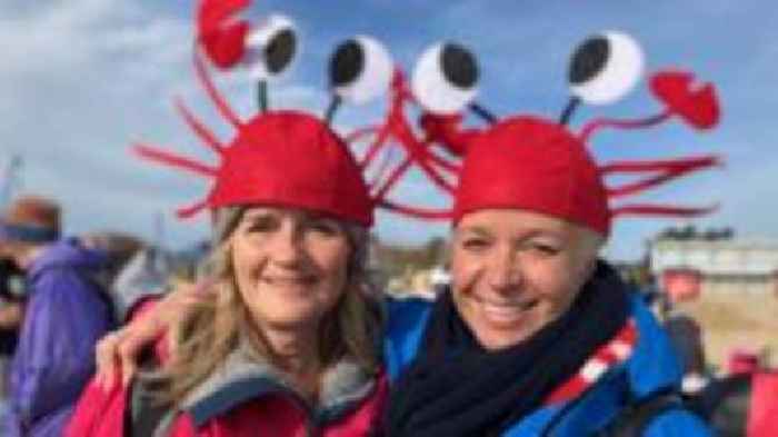 Cold water swimmers mark International Women's Day