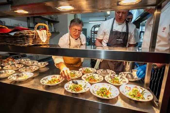 Raymond Blanc showcases special menu at King's Highgrove estate in Gloucestershire