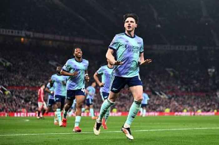 Why Gabriel Martinelli shouted at Declan Rice after Man Utd gesture as Arsenal outburst spotted