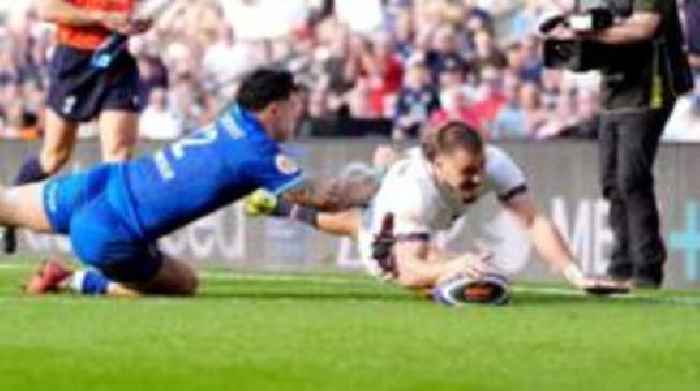 Father 'proud' as son surpasses his England try tally