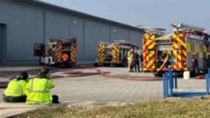Firefighters tackle research centre blaze
