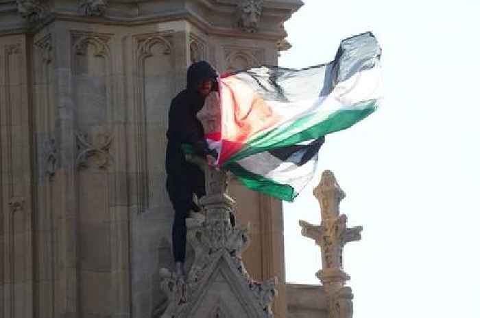 Person with Palestine flag who climbed Big Ben clock tower named as Essex man