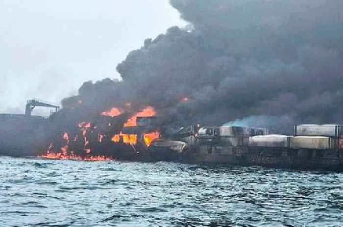 Oil tanker crash in North Sea LIVE: Stena Immaculate on fire after being hit by cargo vessel