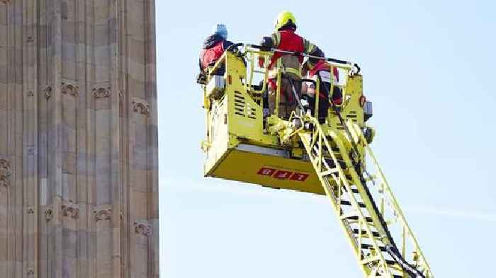 Man charged after climbing Big Ben clock tower holding Palestinian flag