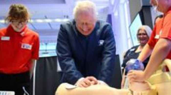 King Charles refreshes his CPR skills