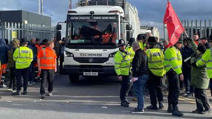 Bin strike sees rubbish piled on city streets as workers walk off job