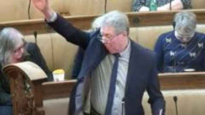 Councillor's role 'untenable' after Nazi salute