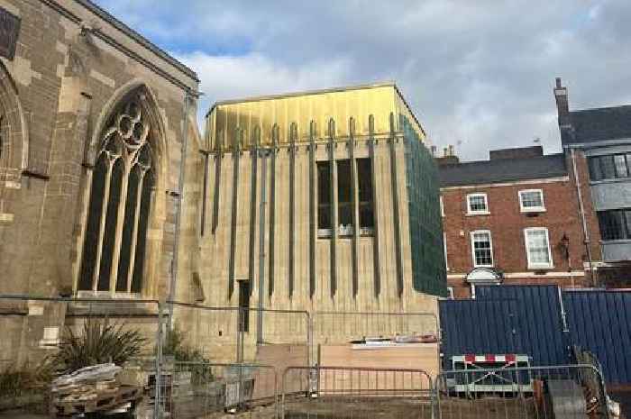 Leicester Cathedral's new extension revealed for the first time